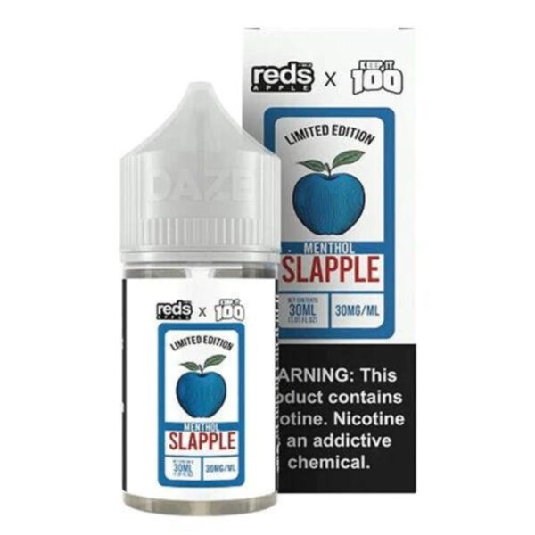 7 Daze Reds x Keep It 100 Salts – Slapple Menthol 30mL