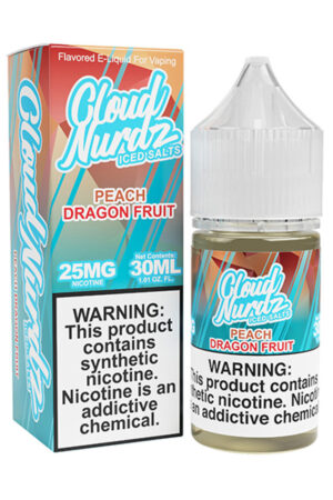 Cloud Nurdz TFN Salts ICED – Peach Dragonfruit 30mL