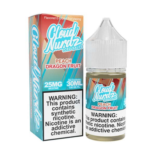 Cloud Nurdz TFN Salts ICED – Peach Dragonfruit 30mL