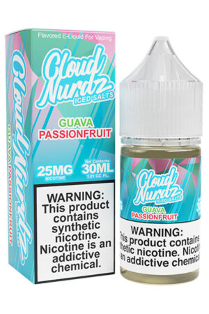 Cloud Nurdz TFN Salts ICED – Guava Passionfruit (Pink Guava) 30mL