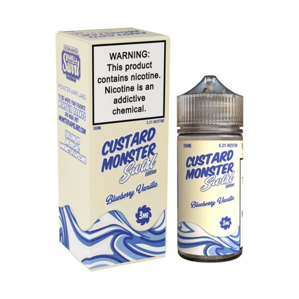 Custard Monster TFN – Blueberry Vanilla 100mL (Swirl Edition)
