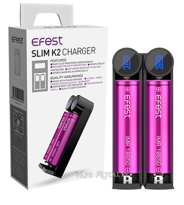 Efest Slim K2 – 2 Bay Smart Charger