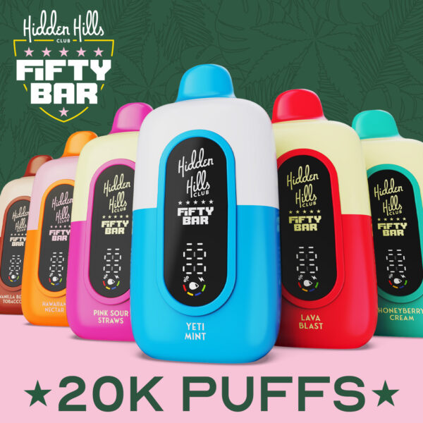 Hidden Hills x Fifty Bar 20000 Puff Disposable