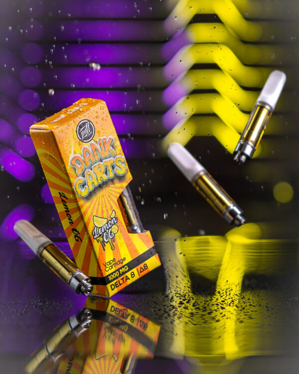 Puff Xtrax | Dank Carts Delta-8 Vape Cartridge: Lemon OG - Image 2