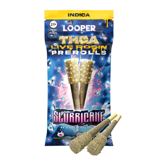 Looper – THC-A Live Rosin Pre-Rolls (2pk)