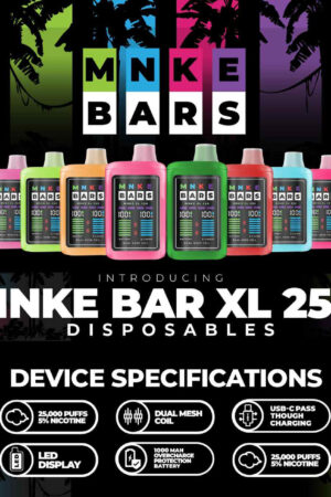 MNKE Bars MNKE XL 25,000 Puff Disposable