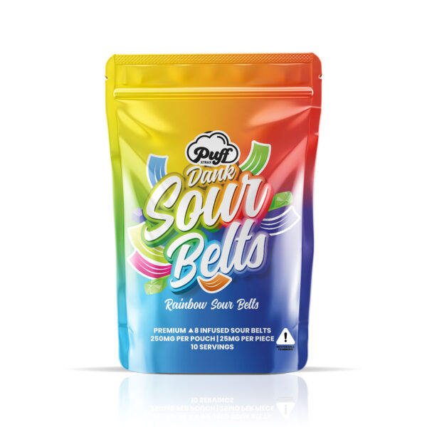 Puff Xtrax | Dank Delta-8 Sour Belts: Rainbow