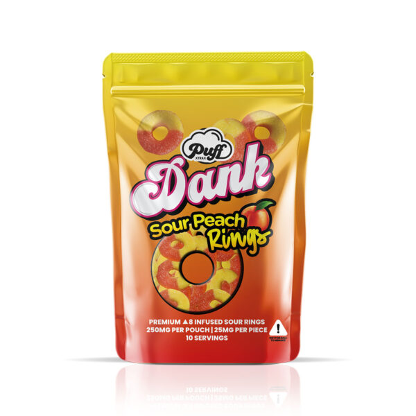 Puff Xtrax | Dank Delta-8 Sour Peach Rings