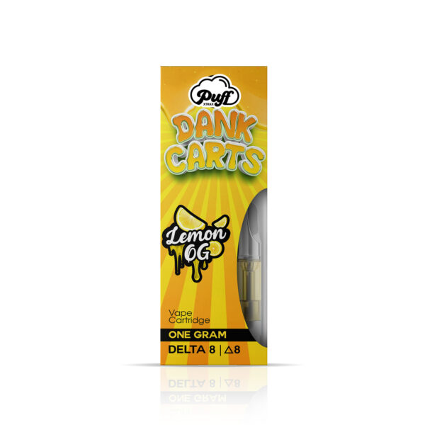 Puff Xtrax | Dank Carts Delta-8 Vape Cartridge: Lemon OG