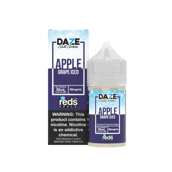 7 Daze Salt – Reds Grape Iced 30mL