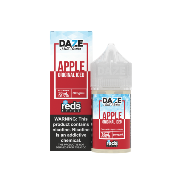 7 Daze Salt – Reds Apple Iced 30mL